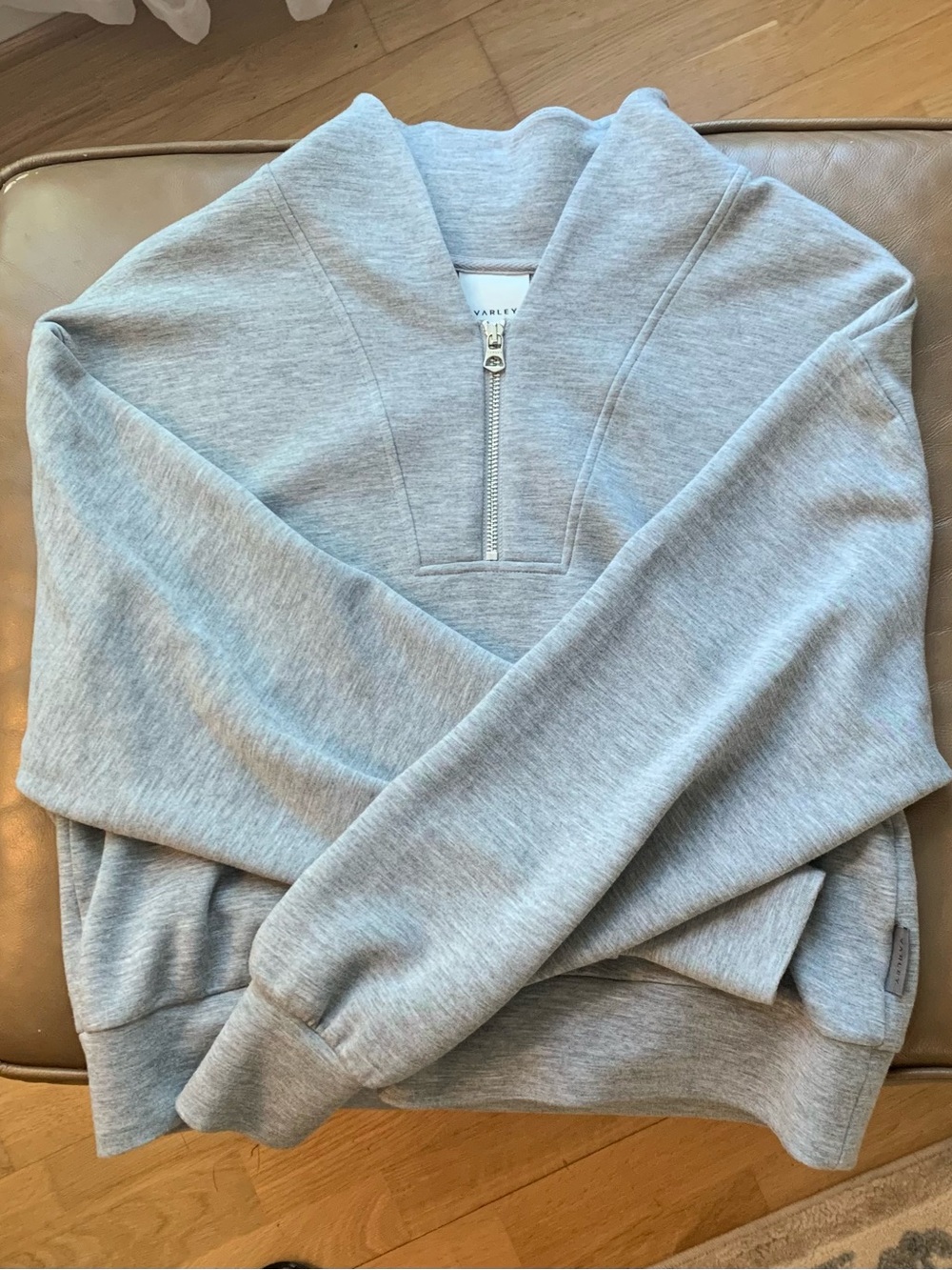 Varley Light Gray Quarter-Zip Sweatshirt - Picture 6 of 6